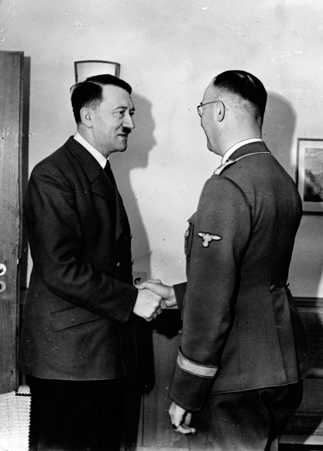 Adolf Hitler congratulates Heinrich Himmler for his 41th birthday